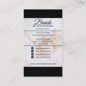 Haartrader - Braide - Hirngewächse - Stylist - Sal Visitenkarte (Rückseite)