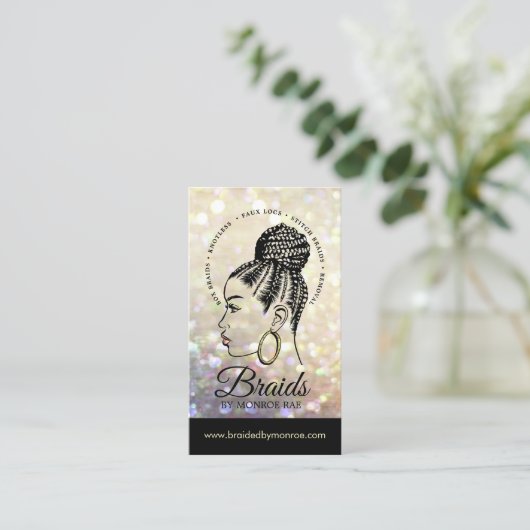 Haartrader - Braide - Hirngewächse - Stylist - Sal Visitenkarte (Stehend Vorderseite)