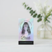 Haartrader - Braide - Hirngewächse - Stylist - Sal Visitenkarte (Stehend Vorderseite)