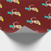 Haartrocknen Geschenkpapier (Ecke)