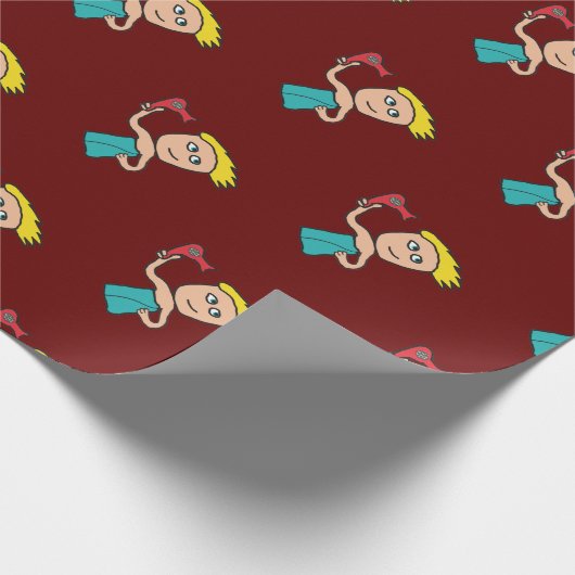 Haartrocknen Geschenkpapier (Ecke)