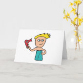 Haartrocknen Karte (Gelbe Blume)