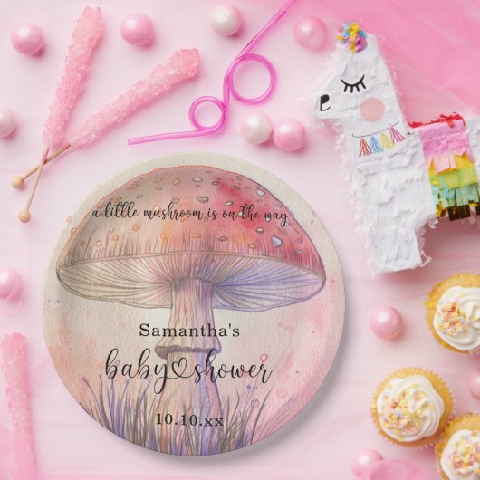 Haartrockner-Babydusche Pappteller (Party)