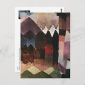 Haartrockner im Garten des Marc von Paul Klee (191 Postkarte (Vorne/Hinten)