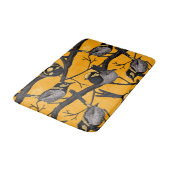 Haartrockner in Gelb Badematte (Schrägansicht)