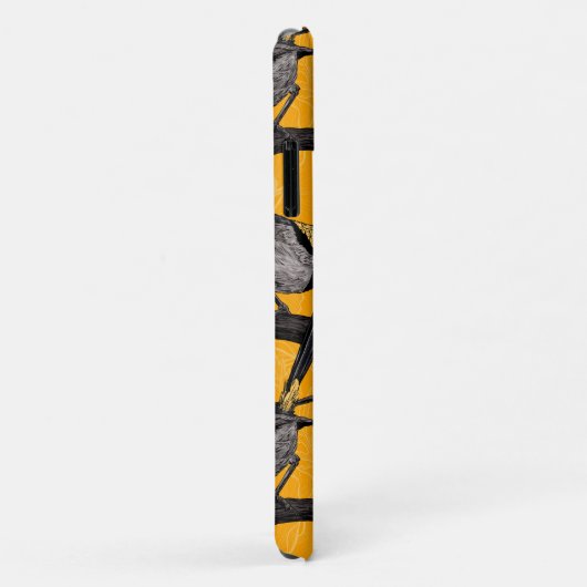 Haartrockner in Gelb Case-Mate iPhone Hülle (Hinten/Rechts)