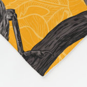 Haartrockner in Gelb Fleecedecke (Ecke)