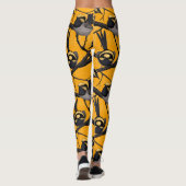Haartrockner in Gelb Leggings (Rückseite)