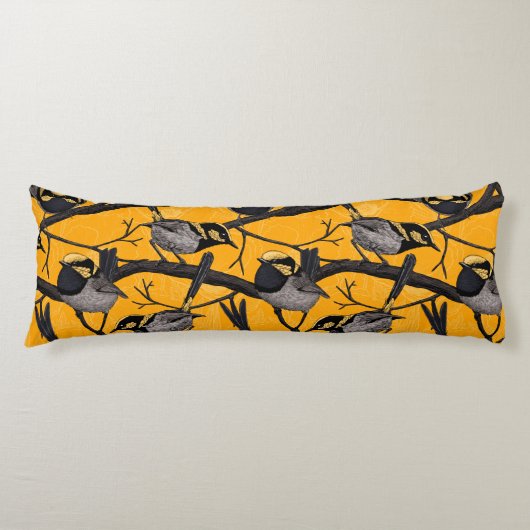 Haartrockner in Gelb Seitenschläferkissen (Vorderseite)