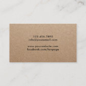 Haartrockner Minimalistisch Rustikale Drybar Visitenkarte (Rückseite)