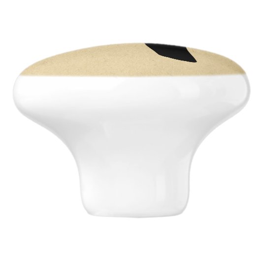 Haartrockner Retro Art Keramikknauf (Seitenansicht)