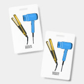 Haartrockner und Haarstreuer Ausweis (Vorder- & Rückseite)