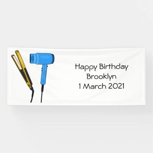 Haartrockner und Haarstreuer Banner (Horizontal)