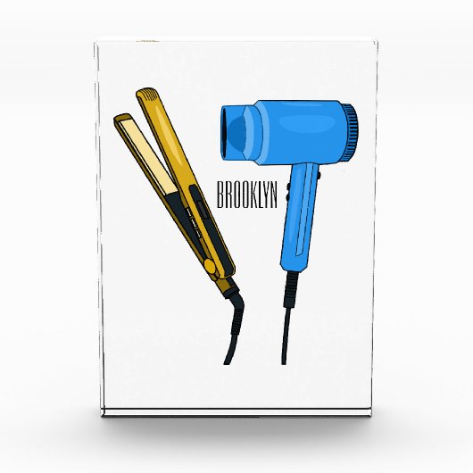 Haartrockner und Haarstreuer Fotoblock (Vorderseite)