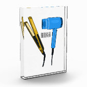 Haartrockner und Haarstreuer Fotoblock (Links)