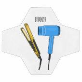 Haartrockner und Haarstreuer Fußball (Flach)