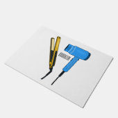 Haartrockner und Haarstreuer Fußmatte (Schrägansicht)