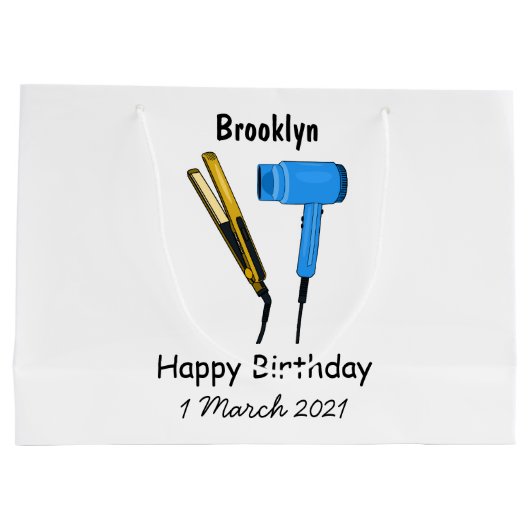 Haartrockner und Haarstreuer Große Geschenktüte (Rückseite)