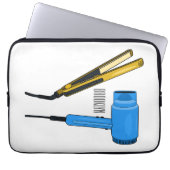 Haartrockner und Haarstreuer Laptopschutzhülle (Vorderseite)