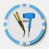 Haartrockner und Haarstreuer Pokerchips (Vorderseite)