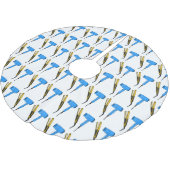 Haartrockner und Haarstreuer Polyester Weihnachtsbaumdecke (Schrägansicht)