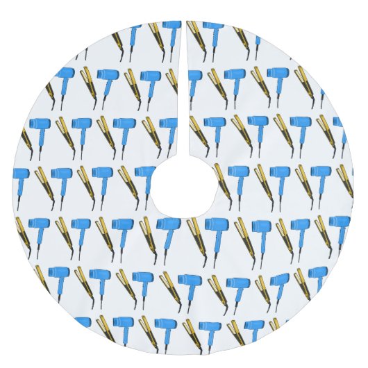 Haartrockner und Haarstreuer Polyester Weihnachtsbaumdecke (Vorderseite)