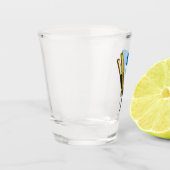 Haartrockner und Haarstreuer Schnapsglas (Links)