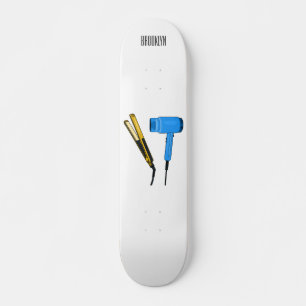 Haartrockner und Haarstreuer Skateboard