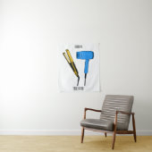 Haartrockner und Haarstreuer Wandteppich (Beispiel)