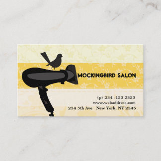 Haartrockner-verspottende Terminkarte