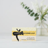 Haartrockner-verspottende Terminkarte (Stehend Vorderseite)