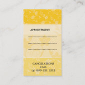 Haartrockner-verspottende Terminkarte (Rückseite)