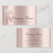 Haarverlängerung Rose Salon Locarno Terminkarte (Vorne/Hinten)