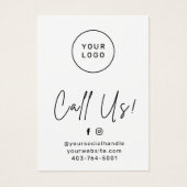 Haarverlängerungen Aftercare Business Card (Vorderseite)