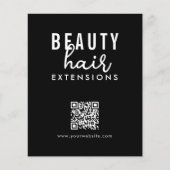 Haarverlängerungen  Perücken-Bestellformular Haar- Flyer (Vorne)