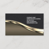 Haarwerkzeug | QR-Code | Gold Metallic Visitenkarte (Rückseite)