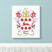 Haas Familienwappen Leinwanddruck (Insitu (Holzboden))