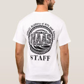 HAAS STAFF  T-Shirt (Rückseite)
