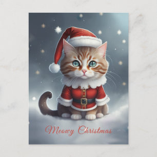 Hab ein perfektes Weihnachten ~ Meow ^-^ Postkarte