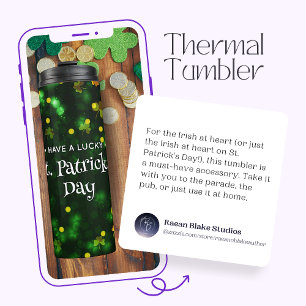 "Hab einen glücklichen St. Patrick's Day" Thermobe Thermosbecher