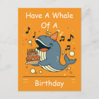 Hab einen Wal von einem Geburtstag Singender Wal