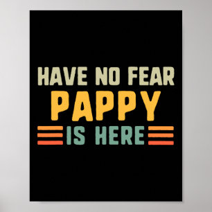 Hab keine Angst, Pappy ist hier, lustig, vintage Poster
