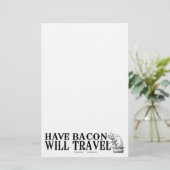 Habacon Will Travel Briefpapier (Stehend Vorderseite)