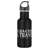 Habacon Will Travel Edelstahlflasche (Vorderseite)