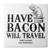 Habacon Will Travel Fliese (Vorderseite)