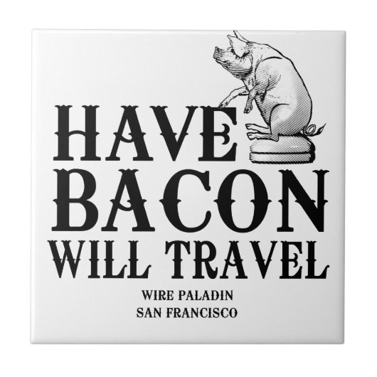 Habacon Will Travel Fliese (Vorderseite)