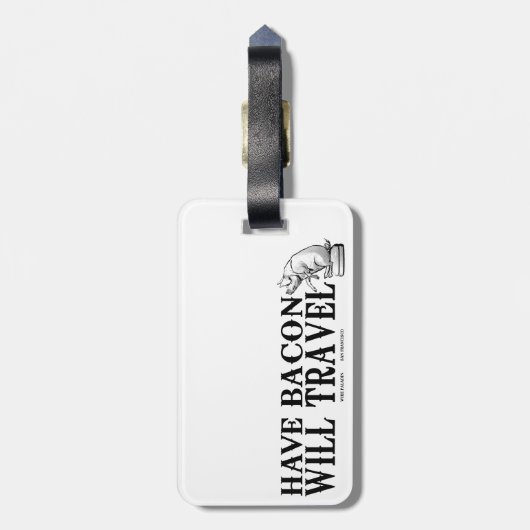 Habacon Will Travel Gepäckanhänger (Rückseite vertikal)