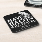 Habacon Will Travel Getränkeuntersetzer (Linke Seite)