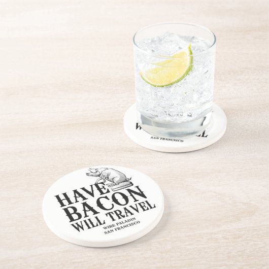 Habacon Will Travel Getränkeuntersetzer (Seite)