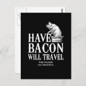 Habacon Will Travel Postkarte (Vorne/Hinten)